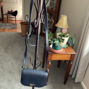 Kate Spade Blue Crossbody Bag with Structured Design